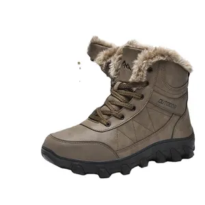 รองเท้าเดินป่ากันน้ำสำหรับผู้ชายรองเท้าลุยหิมะกลางแจ้งใหม่สำหรับฤดูหนาว