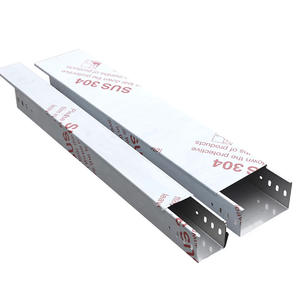 工業用ステンレス鋼304穴あきケーブルトランキングトレイ屋内/屋外用200x100mm付属ケーブルトレイダクト付き - Product Image 4