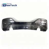 Diffuseur de pare-chocs arrière en fibre de carbone style 3D pour BMW F20 LCI M Sport M135i M140i 2015-2019 – Lame de pare-chocs arrière à double sortie