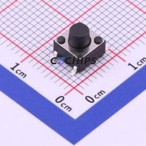 UK-B0228-G6-250 Tactile Switch SMD-4P,6x6mm Switch Single Pole Single Throw Round Button 2.5N Vertical Mount - Product Image 1