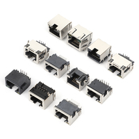 Conector Modular RJ11 de Plástico 6P4C con Orejetas, Vertical, 615004144121