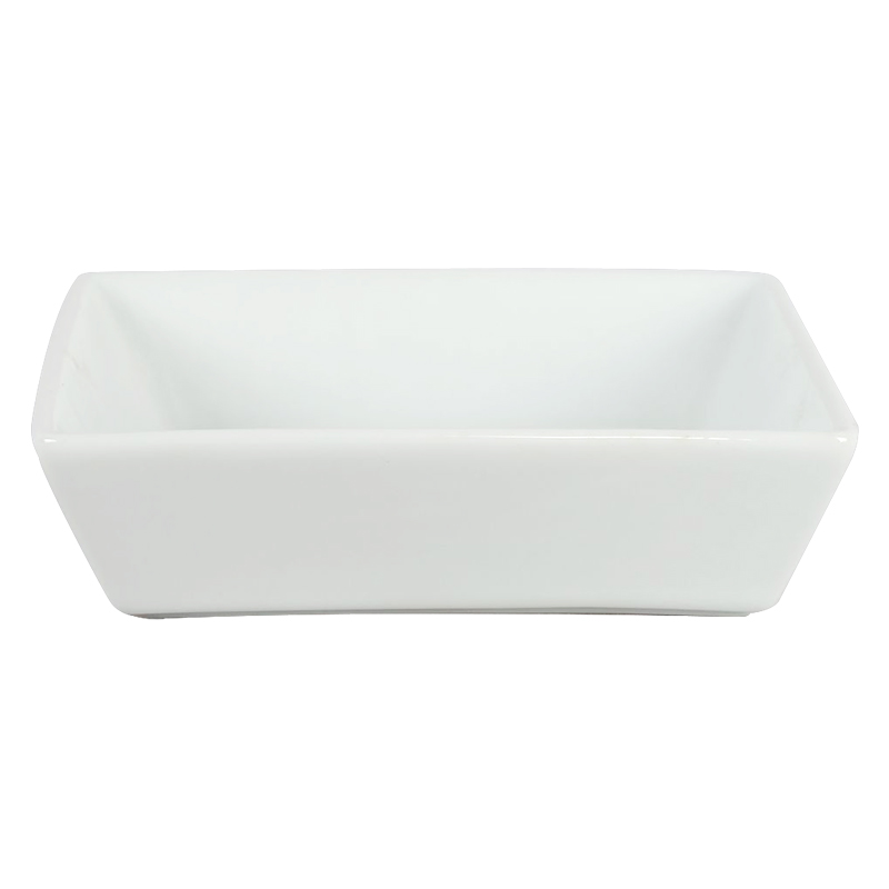 Cuadrado blanco A6 cono tazón