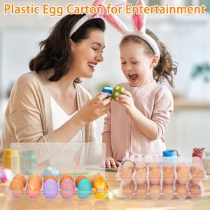 Riutilizzabili a buon mercato alla rinfusa 12 vassoi per uova di gallina in plastica cartoni per i mercati delle aziende agricole familiari - Product Image 3