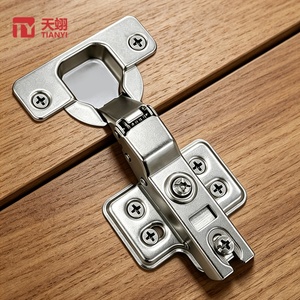 TIANYI Wholesale Cold Rolled Steel Soft Close Cabinet Hinge 105° Full Half Overlay Inset Hydraulic Quick Install Furniture Hinge - Product Image 1