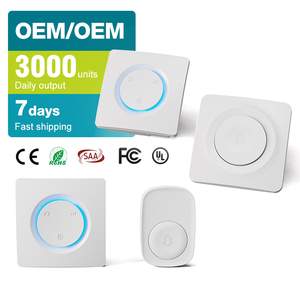 Timbre de puerta impermeable IP44, timbre inalámbrico de 80-200 V, rango de 260 m, 85db, enchufe de UE, EE. UU., Reino Unido, AU, novedad - Product Image 3