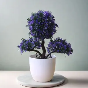 Plantes artificielles en plastique pour la décoration intérieure, bonsaïs miniatures, vente directe usine pour mariages, avantage matériau. - Product Image 4