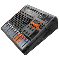 Consola de Mezclas Multifuncional Específica para Escenario PRO-860D con Reproducción USB, Auriculares y 4 Amplificadores Integrados