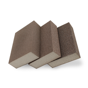 Alta Qualidade Marrom Quadrado De Alumínio Esponja De Lixamento De Papel De Veludo De Volta Esponja Lixa Abrasivo Ferramenta Suporte Oem/odm - Product Image 5