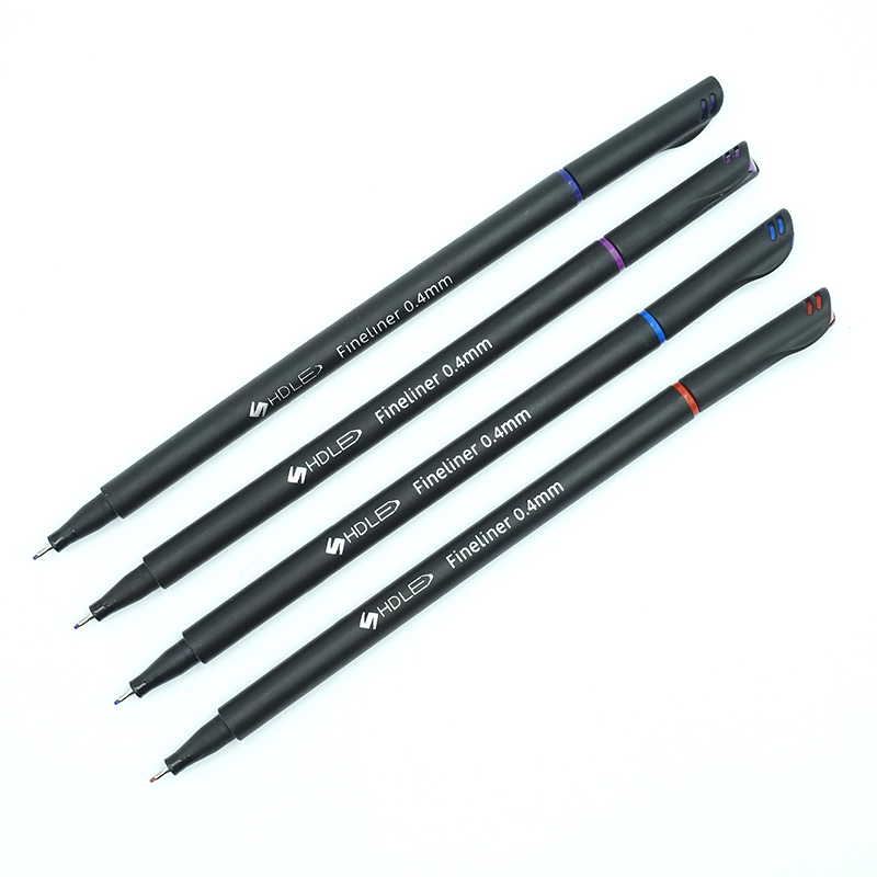Оптовая продажа 0,4 мм черный блокноты для заметок, файнлайнер, эскизов рисунок пером Арт Набор маркеров