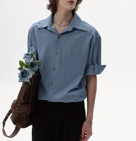Chemise habillée à col cubain en lin personnalisée pour homme avec bouton, respirante, coupe ajustée, teinte unie, pour le sport, la détente et l'été