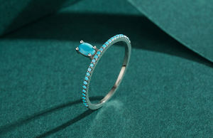 S925 Sterling Silver Zircon Minimalist Stackable Ring for Women Engagement Everyday Wear Wedding Anniversary <b>Gift</b> Rhodium Plated - Product Image 5