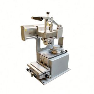 Machine de tampographie manuelle de table pour bracelets en silicone, verre, plastique, avec godet d'encre couleur et impression de logo monochrome - Product Image 1