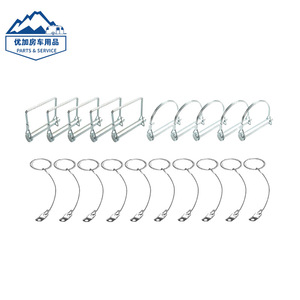 Verrous de sécurité carrés de type D pour remorque, 6x70mm, 10 pièces, pour fixations de camion - Product Image 1