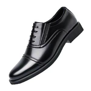 Comfortable Anti-slip Faux Suede Patchwork <b>Height</b> <b>Increasing</b> Oxford <b>Shoes</b> Formal Round-toe Low-top Men Autumn Wedding Business - Product Image 3