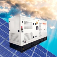 Générateur hybride diesel solaire intégré 20KW avec batterie, stockage 45kWh, réservoir de carburant 180L, 3.7L/h pour usage hors réseau, ferme, île, urgence
