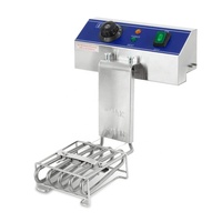 Friteuses électriques professionnelles à double cuve en acier inoxydable pour cuisine commerciale à vendre