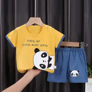 Custom Printed Short Sleeve Kids T-shirt Summer Children Wear Wholesale Baby Boys Clothes