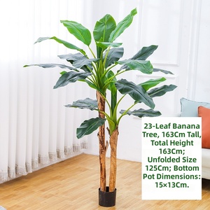 Grande plante artificielle en pot, verdure d'intérieur pour la décoration de la maison, du salon, du bureau, du hall d'hôtel, vente en gros - Product Image 5