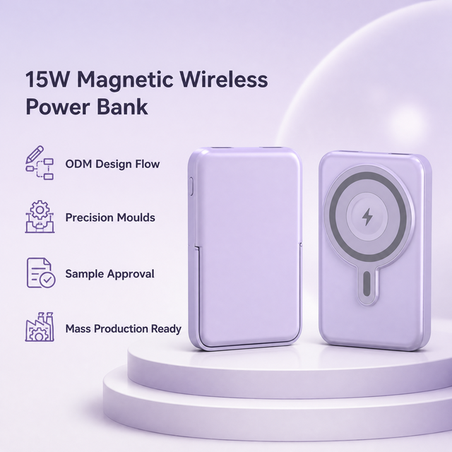 Magnetic Wireless Power Bank 10000mAh Fast Charge for Phone Watch & Earbuds OEM\ODM Source Factory Support Wholesale B2B