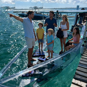Bateau de tourisme transparent WOLANG de 6 m, grande capacité (12-16 personnes), yacht à fond de verre avec auvent pour le tourisme maritime commercial - Product Image 5