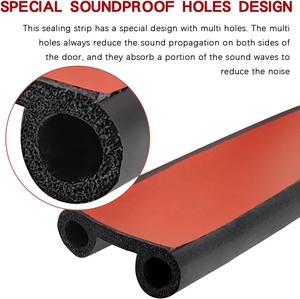 Phổ xe con dấu Dải EPDM con dấu cao su Dải với đôi Bóng đèn cổng sau con dấu cho xe tải xe thuyền và RV - Product Image 5