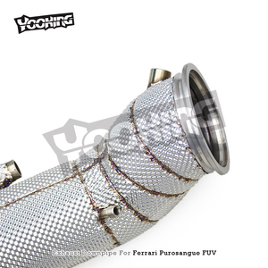 Tubo de Escape de Acero Inoxidable con Protección Térmica de Fábrica y Flujo Libre para Ferrari Purosangue FUV V12 6.5L 2022+ - Product Image 5
