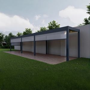 Pérgola de <span class=keywords><strong>aluminio</strong></span> de empalme múltiple <span class=keywords><strong>Precio</strong></span> Pérgola de <span class=keywords><strong>aluminio</strong></span> Obturador Gazebo Persianas motorizadas Techo Pabellón Jardín al aire libre - Product Image 1