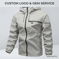 Veste technique Gorpcore Euro-Fit personnalisée pour homme, coque imperméable haute couture à marque privée, solution OEM complète pour les marques d'extérieur
