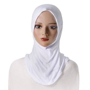 Hiyab Instantáneo de Algodón Listo para Usar, Color Sólido, Hiyab Instantáneo Musulmán Árabe Malayo para Ramadán 2025 para Mujer - Product Image 2