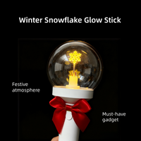 Bâtons lumineux LED en plastique en gros, accessoires de cheering, ambiance concert, cadeaux de Noël, décorations clignotantes, directement de l'usine