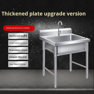 Évier <span class=keywords><strong>de</strong></span> <span class=keywords><strong>cuisine</strong></span> en acier inoxydable 304 pour <span class=keywords><strong>le</strong></span> lavage des légumes, la vaisselle et la désinfection pour la maison et la piscine - Product Image 4