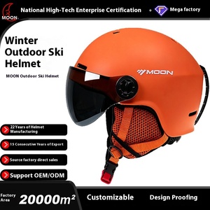 Helm Keselamatan profesional pria dan wanita, terintegrasi untuk olahraga seluncur salju bulan lintas batas e-commerce musim dingin - Product Image 2