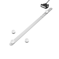 Règle d'entraînement de golf pour swing, en alliage d'aluminium, 3 sections, échelle amovible, portable, pour l'enseignement familial et la pratique - Meilleures ventes
