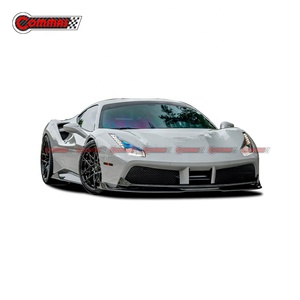 Good Quality Upgrade to Vors Style Dry Carbon Fiber <b>Car</b> Auto Parts Front <b>Diffuser</b> Lip for Ferrari 488 - Product Image 2
