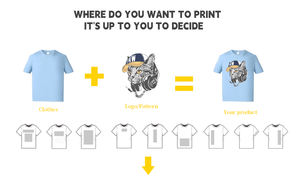 جودة عالية جي إس إم ff قطن عالي الجودة تي شيرت مطبوع شعار مخصص تيشيرت الصيف تي شيرت عصري للرجال - Product Image 6