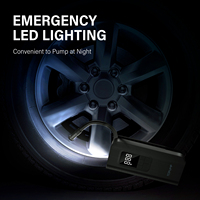 Lampe de Secours LED, Pompe à Air pour Moto et Voiture, Matériel ABS, Compresseur d'Air, Gonfleur de Pneus Numérique Portable