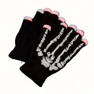 Guantes de Dedo de Esqueleto Luminosos LED para Halloween, Guantes Intermitentes para Fiestas, para Uso en Exteriores - Product Image 3