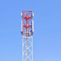 Tour de communication autoportante à trois pieds en acier pour la couverture du réseau de télécommunications cellulaires 5G