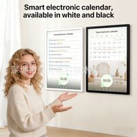 Calendario Digital de Pared de 21.5/32 Pulgadas con Pantalla Táctil Inteligente 4K, Sistema de Calendario de Google para Uso en el Hogar, Ascensores, Centros Comerciales y Educación