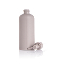Flacon pompe rond en HDPE personnalisé de luxe 50-300ml pour cosmétiques, soins de la peau et des cheveux, emballage professionnel pour salon, marque privée