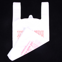 Sacs de Course en Plastique HDPE LDPE Personnalisables de Type T-Shirt ou Gilet en Gros pour Entreprises, Supermarchés, Épiceries et Vente au Détail avec Logo