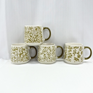 High Quality <b>Cheap</b> Price Eco-friendly Stoneware Ceramic Coffee Mug Cartoon Pattern Food Safe Dishwasher/Microwave Safe - Product Image 1