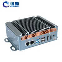 Mini PC Industrial sin Ventilador para Riel DIN, 2 Ethernet, 2 COM, 4 USB, Intel N100/N150/N305, 1*DDR4, 1*HD/DP, Tipo-C, X86, Barebone
