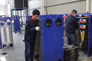 오일 쿨러 200KW 플레이트 열교환 기 수냉 디젤 오일 - Product Image 2