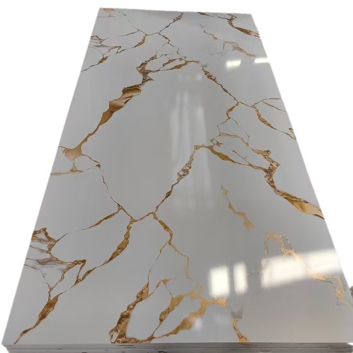 Modern Marble Board PVC Wall Panel UV Marble Sheet for Waterproof Fireproof Moisture-Proof Wall Decoration Graphic Design
