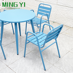 Taburete de bar para el hogar con precio de fábrica al por mayor, muebles de exterior, silla de jardín, taburete, barra de aluminio, sillas apilables para <span class=keywords><strong>Bistro</strong></span> - Product Image 3