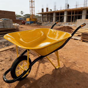 低価格高品質130kg 65L積載量一輪車メーカー工業用金属製単輪トロリーOEMから - Product Image 1