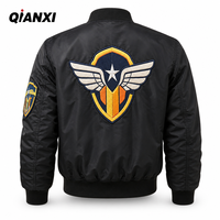 Blouson Bomber Homme Personnalisé avec Logo OEM, Style Pilote MA-1, Hiver Chaud Rembourré, Streetwear, Veste de Baseball, Manteau d'extérieur