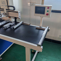 Máquina de serigrafía de mesa al vacío, impresora de serigrafía automática plana para etiquetas pequeñas de tela, calcetín antideslizante, ropa de bebé
