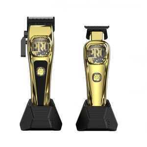 Tondeuse professionnelle pour barbier, ensemble tout-en-un, lames en acier inoxydable rechargeables, batterie Li-ion, charge rapide 2000/2500mAh - Product Image 3